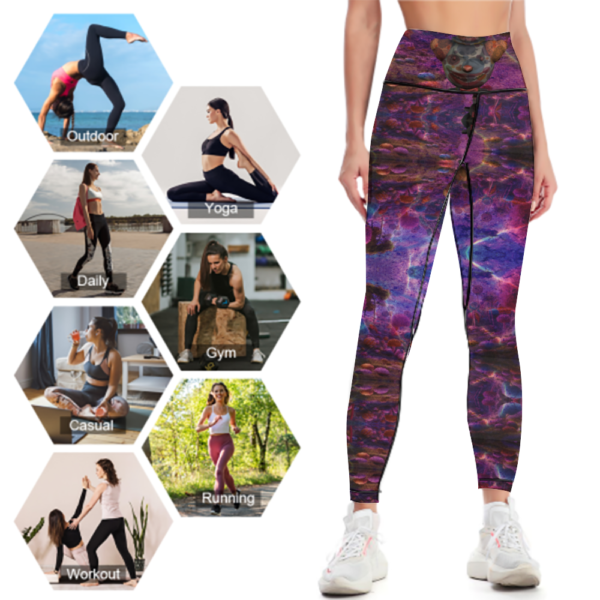 Candyland 1 High Waisted Yoga Leggings - Image 8