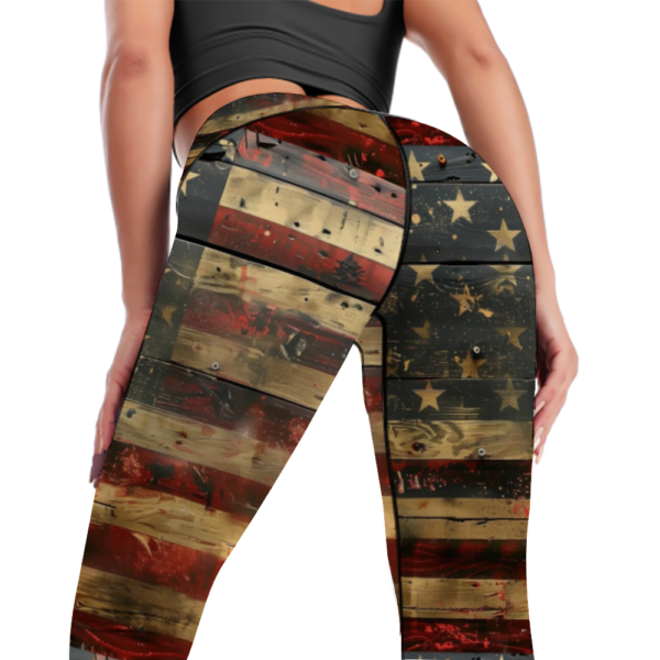 USA High Waisted Yoga Leggings - Image 7