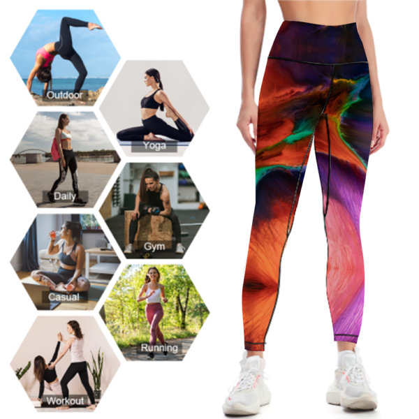 Earth Day 1 High Waisted Yoga Leggings - Image 8