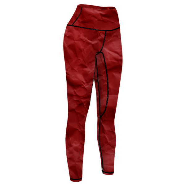 Red Crumps High Waisted Yoga Leggings