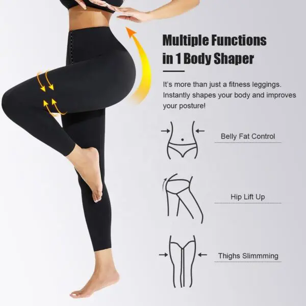 Color High Waisted Yoga Leggings - Image 3