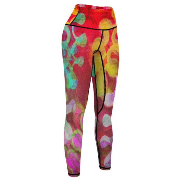 Puzzle High Waisted Yoga Leggings