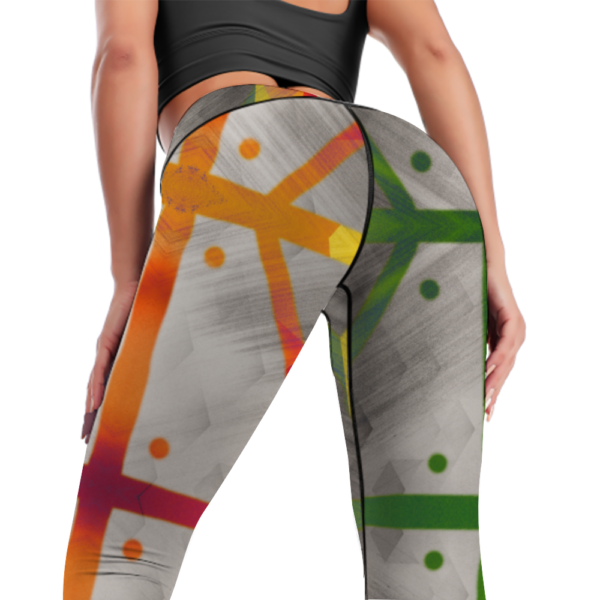 Abstract 1 High Waisted Leggings - Image 7